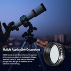 Astromania Telescope Filter Moon Filter 1.25 inch, Neutral Color Filter ND96-0.3 with 50% Light Transmission Reduces Moon Glare&Enhances Lunar Crater Detail, Work with Telescope Accepts 1.25" Eyepiece