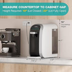 SimPure Y7P-BW UV Countertop Reverse Osmosis Water Filter, NSF/ANSI 58 Certified, 5 Stage RO Water Filtration System, Water Purifier for Home, No Installation, 4: 1 Pure to Drain, Classic Pure Taste