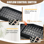 Bronze Color Floor Register Heavy Duty Walkable Steel Ease Adjust Air Vents 4X10 Inch Floor Vent Air Vents for Home