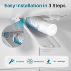 ICEPURE Alkaline UKF8001 Refrigerator Water Filter Replacement for Whirlpool EDR4RXD1, EveryDrop Filter 4, Maytag UKF8001, 4396395, UKF8001P, UKF8001AXX, RFC0900A, UKF8001AXX-200, Enhances PH, 5 Pack
