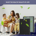 Ontheone Air Bio-GS 2.0 Filter Replacement Kit Compatible with Rab-bit Air Bio-GS 2.0 Ultra Quiet Air Cleaner Purifier Model SPA-550A and SPA-625A, includes Carbon and HEPA Filter, 2 Set