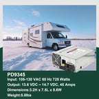 PD9345 RV Power Converter replacement-9300 Series Converter,45Amp 120V to 12V RV Converter Charger for RV Camper Caravans Trailer Battery,725W