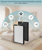 AD5000 Replacement Filter Compatible with Air Doctor 5000 Air Purifier – Includes 2 Main Filters and 2 Activated Carbon Filters(Not Compatible with 5500 Series)