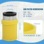 Podoy 793569 Air Filter Compatible with GY21055 with Pre Filter 793569 Replace GY21055 MIU11511 Rotary 12673(2 Pack)