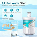 ICEPURE Alkaline 5231JA2002A Refrigerator Water Filter Replacement for LG LT500P, ADQ72910901, GEN11042FR-08, Kenmore 9890, ADQ72910907, LFX25973S, LFX25974ST, 46-9890, LSC27925ST, Enhances PH, 3Pack