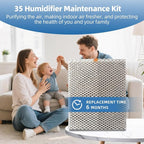 35 GA35 Replacement Humidifier Water Panel Evaporator Compatible with Aprilaire H635EZ1A 4839 Kit Filter or 560, 568, 600, 700, 760, 768 350, 360, 10" x 13" x 1.75" 2-Pack