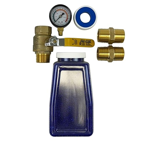 3/4" NPT Industrial (3-Stage) Oil, Moisture Vapor Removing Coalescing Filter and in Line Desiccant Air Dryer and Air Pressure Regulator for Compressed Air Lines