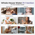 iSpring 3-Stage Whole House Water Filter System, SGS-Tested to Remove Up to 99% PFAS, Reduces Scale, Heavy Metals, Corrosion, Lead, Chlorine, 10” x 4.5” Filters, 1” NPT Ports, Model: WGB31B-PFKDS