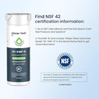 GLACIER FRESH Water Filter Compatible with XWFE (Built-in CHIP), Replacement for GE XWFE, XWF Refrigerator Water Filter NSF/ANSI 42 Certification Pack of 1