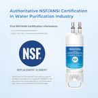 Waterdrop EDR1RXD1 Replacement for Filter 1, W10295370A, EDR1RXD1B, P8RFWB2L, P4RFWB, WD-F38, 46-9081, 46-9930 Refrigerator Water Filter, 4 Pack