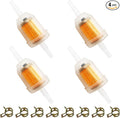 Strongthium 1/4" Inline Fuel Gas Filters with Magnet for Kawasaki Kohler Briggs & Stratton Lawn Mowers Small Tractors Tillers Garden Equipment Snowmobiles Go Karts 4 Pack