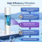 ICEPURE 5 Micron 20" x 4.5" Whole House Sediment Home Water Filter Replacement Cartridge, Compatible with SP-DD-5005-20BB, FPMB5-20, AP810-2, 155358-43, SDC-45-2005, 2PP20BB1M, P5-20, FP25B, 2 Pack