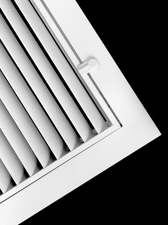 25" X 20" Aluminum Return Filter Grille - Easy Airflow - Linear Bar Grilles [Outer Dimensions: 26.75w X 21.75h]
