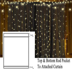 Extra Wide Outdoor Curtains Waterproof Black Voile Mesh Screen Lightweight Privacy Bug Netting for Patio Porch Balcony Pergola Terrace, W125 x L98 inch per Panel, 2 Panels