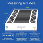 Nordic Pure 20x20x5 (Actual Size: 19 5/8 x 19 7/8 x 4 3/8) Honeywell/Lennox Replacement Odor Reduction Merv 8 Filter 1 PK