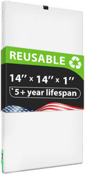 Reair 14x14x1 Air filter, Washable and Reusable Air Filter 14x14x1 for AC HVAC Furnace, MERV 8 Air Filters Machine Washable & Dryer Friendly, AC Furnace Air Filter