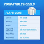 POOLPURE FS-2003 36 Sq.Ft DE Grid Pool Filter Set Replace Unicel FS-2003, PFS1836, Filbur FC-9530, Hayward Pro-Grid DE3620 (DEX3600DA), MicroClear DE3600, 18" High (7 Full, 1 Partial)