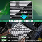 CF11182 Cabin Air Filter With Activated Carbon Compatible with Honda Civic 2016-2022,CR-V 2017-2022,CR-Z 2011-2016,FIT 2009-2020,HR-V 2016-2022,Insight 2010-2022,Odyssey2018-2022