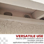 2-Inch Round Open Screen Vent, Mill Finish, 12 Pack