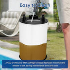 Miory 27002-0100S Pool Fliter Cartridges, Replacement for sta-rite 27002-0100S Pool and Spa D.E. Filter, Compatible with sta-rite PLM100 and System 2 Modular Media, with Air Bleed Assembly, 100 sq.ft