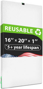 Reair 16X20X1 Air filter, Washable and Reusable Air Filter 16X20X1 for AC HVAC Furnace, MERV 8 Air Filters Machine Washable & Dryer Friendly, AC Furnace Air Filter