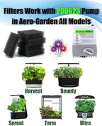 20 Pack Filter Sponges Foam Replacement for Aerogarden Harvest, Bounty, Farm, Extra, Ultra, Absorb Debris and Dirt, Pump Filter Sponges Replacement Compatible with Aerogarden Keep The Water Clean