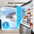 W10311524 AIR1 Refrigerator Air Filter Cartridge Replacement for Whirlpool Kenmore Refrigerator Compatible with Fresh Flow Refrigerator Air Filter, White, 6 Pack by Funmit