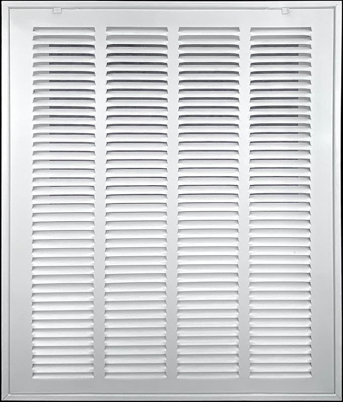 HVAC Premium 20 x 36 Duct Opening Steel Return Air Filter Grille, for 1-inch Filter, Removable Door, Flat Stamped HVAC Vent Cover Grille, Outer Dimensions 22.5 x 38.5