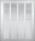 HVAC Premium 20 x 36 Duct Opening Steel Return Air Filter Grille, for 1-inch Filter, Removable Door, Flat Stamped HVAC Vent Cover Grille, Outer Dimensions 22.5 x 38.5