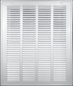 HVAC Premium 20 x 36 Duct Opening Steel Return Air Filter Grille, for 1-inch Filter, Removable Door, Flat Stamped HVAC Vent Cover Grille, Outer Dimensions 22.5 x 38.5