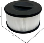 Nispira AF-3222 Replacement Filter for Bulex AF-3222 Air Purifier 2-in-1 True HEPA Removes Smoke, VOCs, Odor 2 Packs