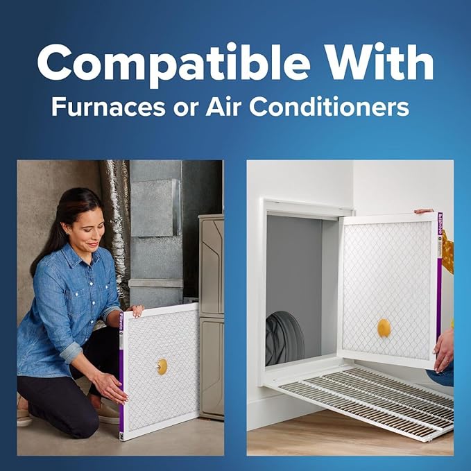 Filtrete 20x20x1 AC Furnace SMART Air Filter, MERV 12, MPR 1500, Track Filter Life With Bluetooth Enabled Sensor, CERTIFIED asthma & allergy friendly, 2-Pack (Actual Size 19.719x19.719x0.78 in)