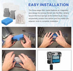 Aquarium Media Maintenance Kit Replacement for Fluval AC50 Power Filter, Includes 1 Blue Foam Filters, 1 Pack Ceramic Rings and 2 Activated Carbon Bag, for 20-to-50 Gallon Aquariums