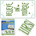 Fluorescent Light Covers - Classroom Covers for Ceiling Lights, 1 PCS 4 x 2 Feet Magnetic Light Filters, Classroom, Office Decor (Believe in Yourself)