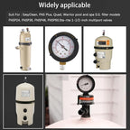 190058 Pressure Gauge 0-60 PSI with 1/4” NPT Bottom Mount Replacement for Pool and Spa Valve Filter