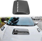 Car Universal Hood Vent Air Outlet Cover Compatible For Infiniti And Mazda Compatible For Tesla Hood Scoop Air Flow Intake Vent Cover(Carbon look)