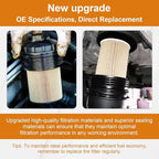 Marsram Fuel Filter Upgrade for 2019-2024 Ram 2500 3500 4500 5500 6.7 Cummins Diesel Fuel Filters for 2019 2020 2021 2022 2023 2024 Dodge Ram, Fuel Filter Water Separator Replace 68157291AA 68436631AA