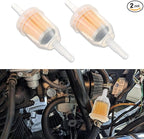 2PCS Gas Inline Fuel Filters with Magnet, Small Engine Fuel Filter, 1/4 Inch x 5/16 Inch Fuel Filters, Car Accessories Inline Gas Fuel Filter for Motorcycle Lawn Mower Tractors Small Engine