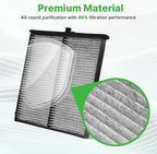 Engine+Cabin Air Filters Set Fit for Subaru Forester 2.5L 2024 2023 2022 2021 2020 2019 Engine Air Filter Replacement Cabin Filter Automotive Accessories# 72880-FL000 16546AA16A