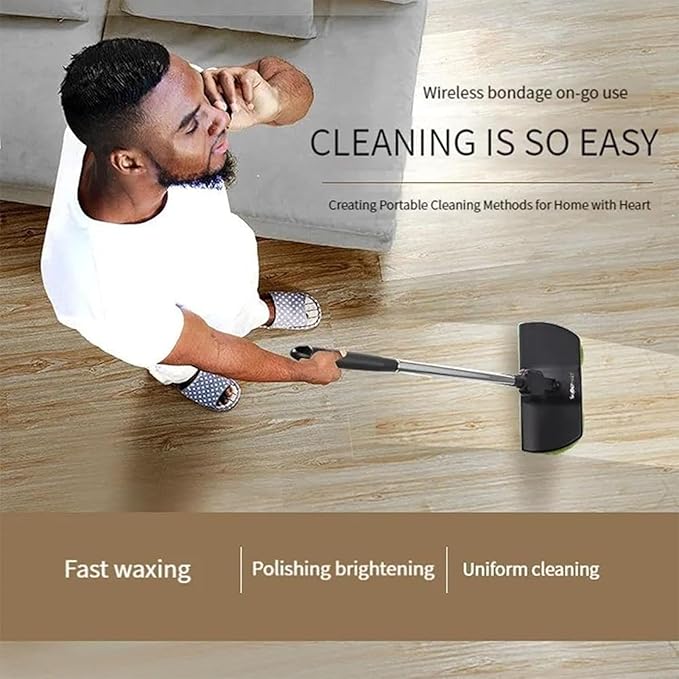 Spinning Cleaner Vacuum,Electric Mops for Floor Cleaning,Cordless Electric Mop,Floor Scrubber and Polisher Machine,Buffer Polisher for Home with Replacement Pad，Includes 8 PCS Cleaning Cloths