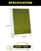 Cabin Air Filter w/Activated Carbon for Audi Q5 (2018-2025), A4 (2017-2023), RS5 (2018-2025), A5 (2018-2023), A6 (2023), Q7 (2017-2025), S4 (2018-2025), Porsche Cayenne, OE# 4M0-819-439