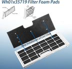 WH01X35719 Lint Filter,WH01X35719 Washer Dryer Filter Sponge Compatible With GE Washer Dryer Combo,Hand Washable Reusable Foam Lint Filter,Replaces WH01X35719 For PFQ97HSPVDS Washer Dryer (Pack of 6)