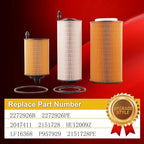 Fuel Filter 2272926B 2272926PE Oil Filter 2234788 Replace 2047411 2151728 HU12009Z LF16368 P957929 LF-16368 Compatible with Paccar MX11 MX13 EPA21 Peterbilt DAF Kenworth Trucks Diesel Engine