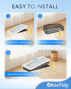 Floor Vent Screen Net, 4" x 10" Air Vent Screen Filter Mesh Catches Toys Snacks Pet Hair and Pet Food, Keeps Bugs Out for Home, 3 Pack