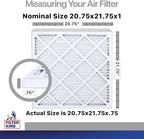 Filter King 2.75x21.75x1 Air Filter | 4-PACK | Carbon MERV 8 HVAC Pleated A/C Furnace Filters | MADE IN USA | Actual Size: 2.75 x 21.75 x .75"