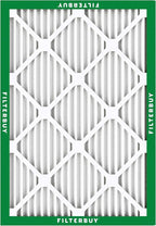 Filterbuy 16x21x1 Air Filter MERV 8 Essential Dust & Allergy Defense (12-Pack), Electrostatic Pleated HVAC AC Furnace Filters Replacement, Made in USA (Actual Size: 15.50 x 20.50 x 0.75)