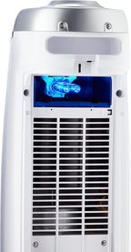 GermGuardian Air Purifier for Home with HEPA Pure Filter, for Wildfire Smoke, Pet Dander, Pollen, Odors, Large Rooms - 743 Sq. Ft., Removes 99.97% Pollutants, UV-C Light, 22", AC4825W, White