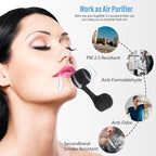 200 Pieces Nose Plug Filter Disposable Nose Dust Filters Bulk Sponge Nostril Filters for Spray Tanning Welding Dust Allergies DustConstruction Areas (Black)