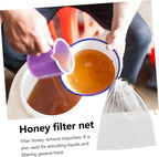 10pcs Honey Strainer Bag Wear-Resistant Mesh Filter Tool for Beekeeping Fine Filtration Net for Honey Extraction Portable and Easy to Use