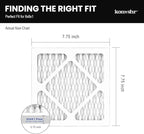 8x8x1 Air Filter MERV 13 (4-Pack), HVAC/Furnace AC Filter Replacement, Dust Defense–Comparable with MPR 1500-1900 & FPR 10 (Actual 7.75x7.75x0.75)